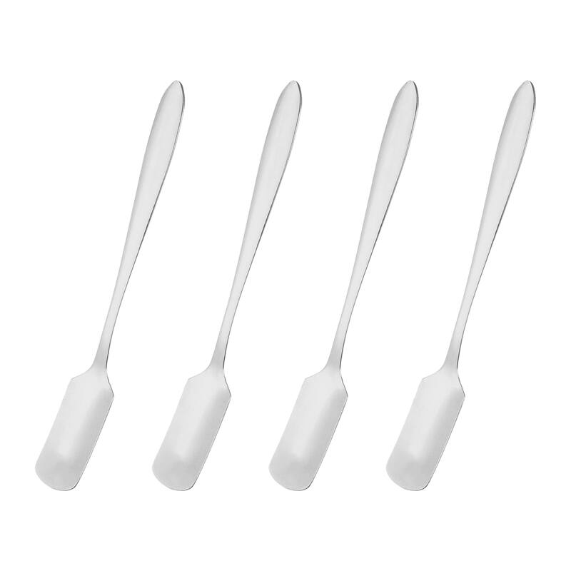 4Pcs 5" Stainless Steel Mini Ice Tea Spoons Coffee Ice Cream Spoon