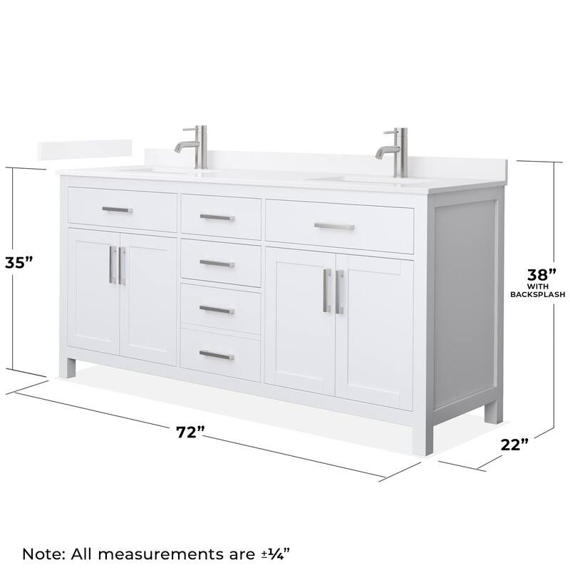 Wyndham Collection WCG2424-72D-QTZ-UNSMXX Beckett 72" Free Standing