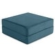 preview thumbnail 13 of 179, Jaxx Unsofa Modular Convertible Sectional Sofa with Fold Out King Sleeper Bed Ottoman. - Corduroy Aqua Blue