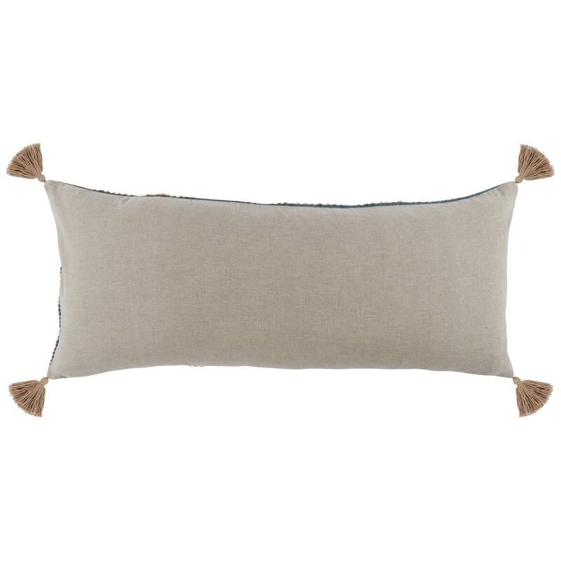 Ferri 16"x36" Throw Pillow in Blue Natural by Kosas Home