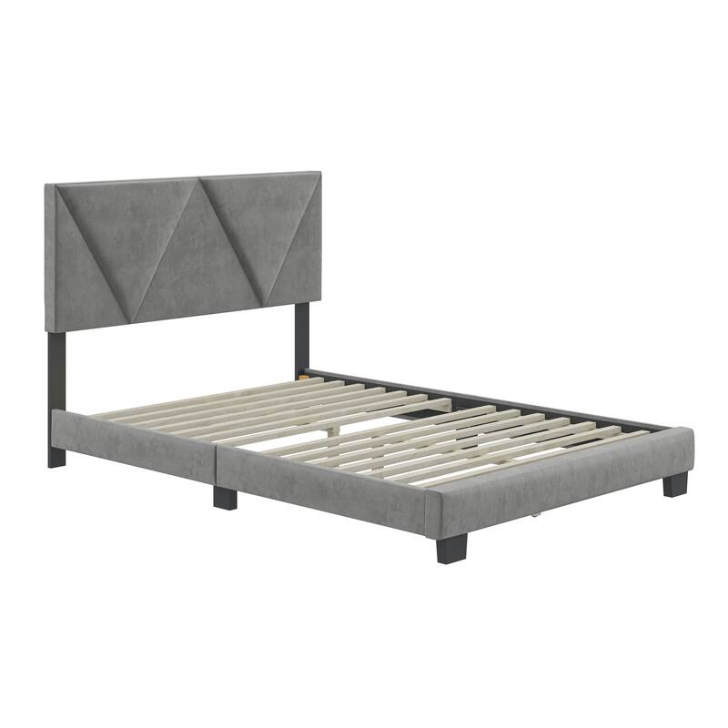 Boyd Sleep Vector Velour Platform Bed
