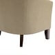 preview thumbnail 50 of 90, Axia Barrel PU Leather Accent Chair with Nailhead Trim