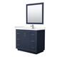Option Dark Blue / Carrara Cultured Marble Top / Brushed