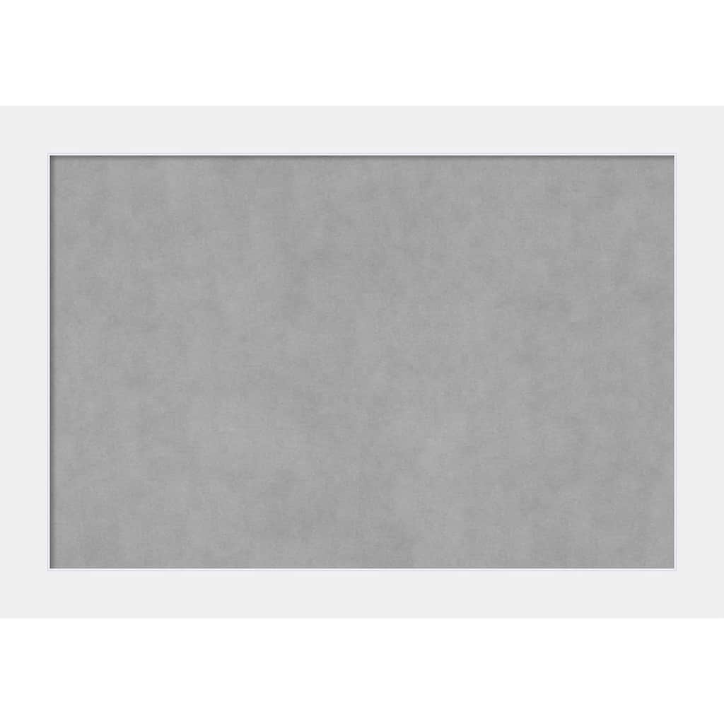 Amanti Art Corvino White Framed Magnetic Board