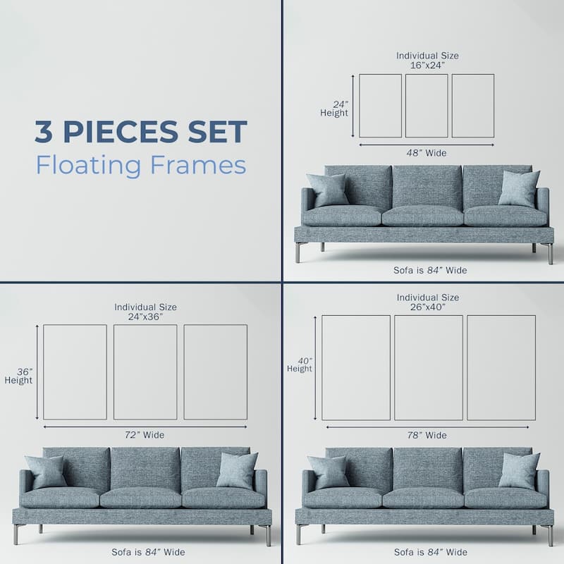 Color Falls - Multi Piece Framed Canvas