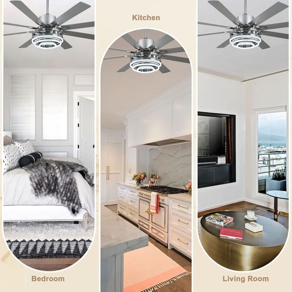Led Ceiling Chandelier Flower Light With Separate Control Backlight Home Decor Bedroom Living Dining Room Kitchen Lamps - 39