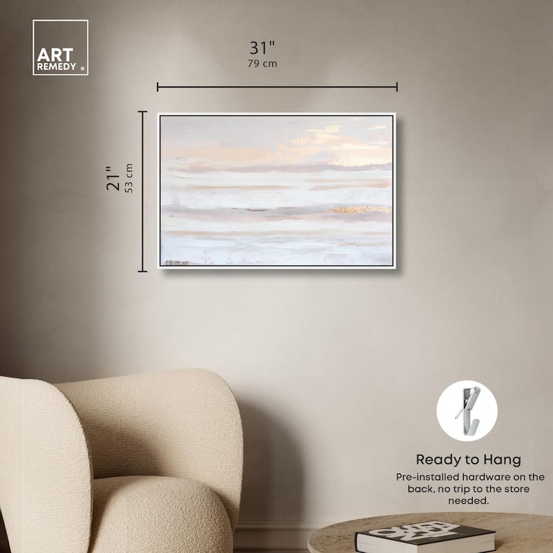 Gilded Dawn Canvas by Art Remedy