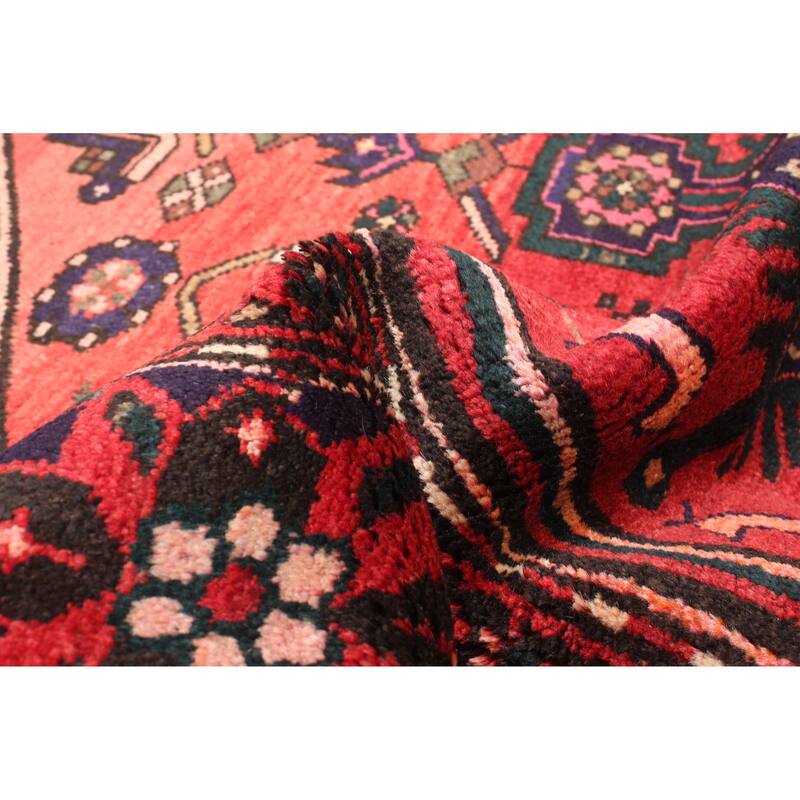 ECARPETGALLERY Hand-knotted Andelz Red Wool Rug - 4'5 x 6'11