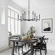 preview thumbnail 10 of 12, KAWOTI 9-Light Dimmable Modern Contemporary Chandelier Pendant Light - W32.5"*H67.75"
