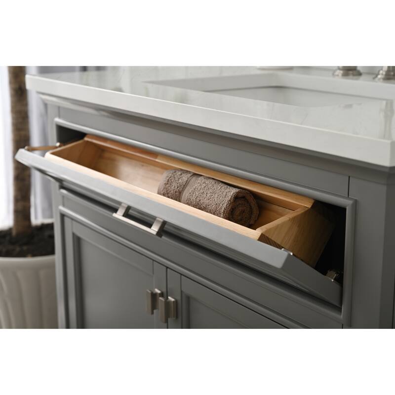 Milano 36" Single Vanity in Gray