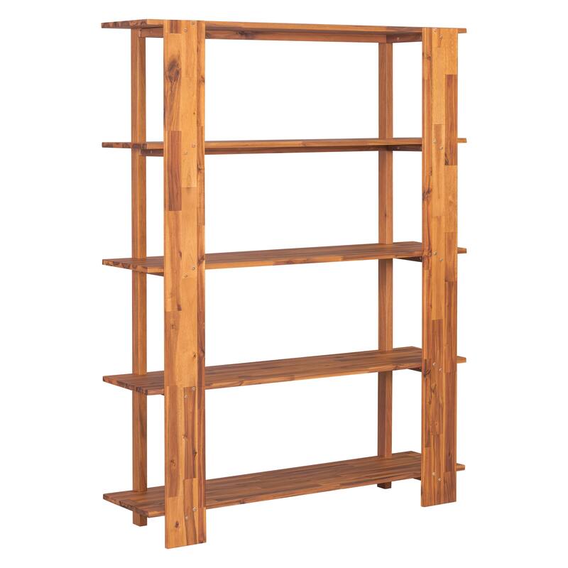 Christopher Knight Home - Ellie 4-Tier 70"H Acacia Wood Open Bookcase