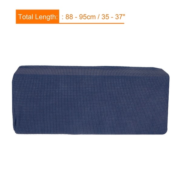 slide 3 of 5, Air Conditioner Cover 35-37 Inch Knitted Elastic Cloth Dustproof Dark Blue - 35-37 Inch Blue
