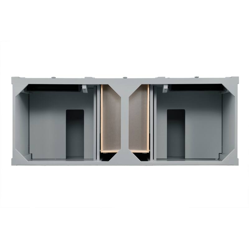 James Martin Vanities Brittany 60" Double Vanity, Urban Gray