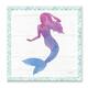 Stupell Watercolor Mermaid Relaxed Glam Purple Blue Painting,12 x 12 ...