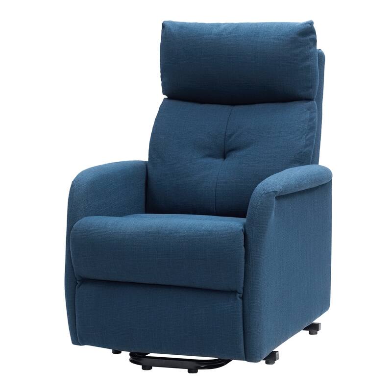 Elisa Mid-century Modern Power Remote Lift Assist Recliner with Metal Base