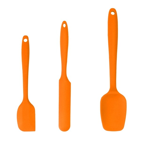 orange silicone spatula