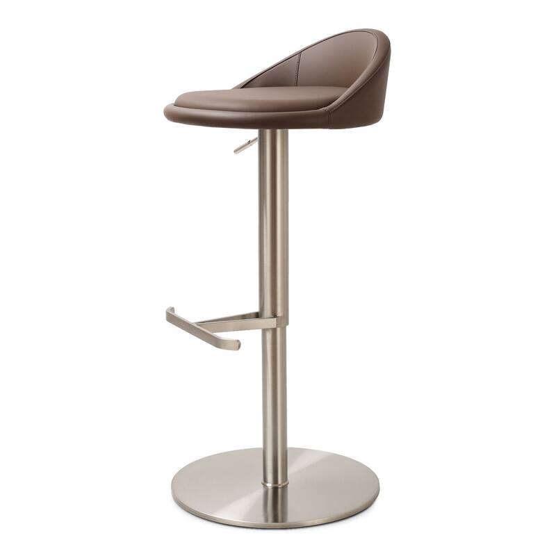 Vito Swivel Counter Stool - Mink Brown