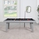 preview thumbnail 23 of 42, Norwalk Indoor/Outdoor 8ft Slate Pool Table Dining Set with 2 Benches & Accessories, Cement Finish