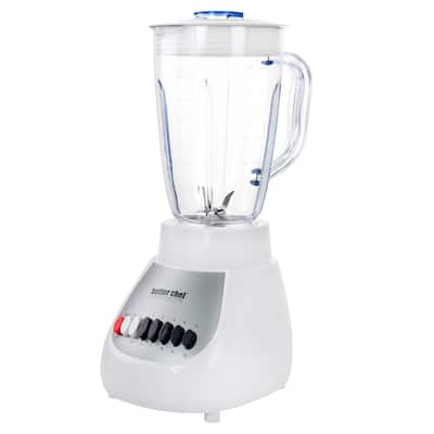 The Better Chef 10 Speed 350 Watt Plastic Jar Blender in White - 50 oz