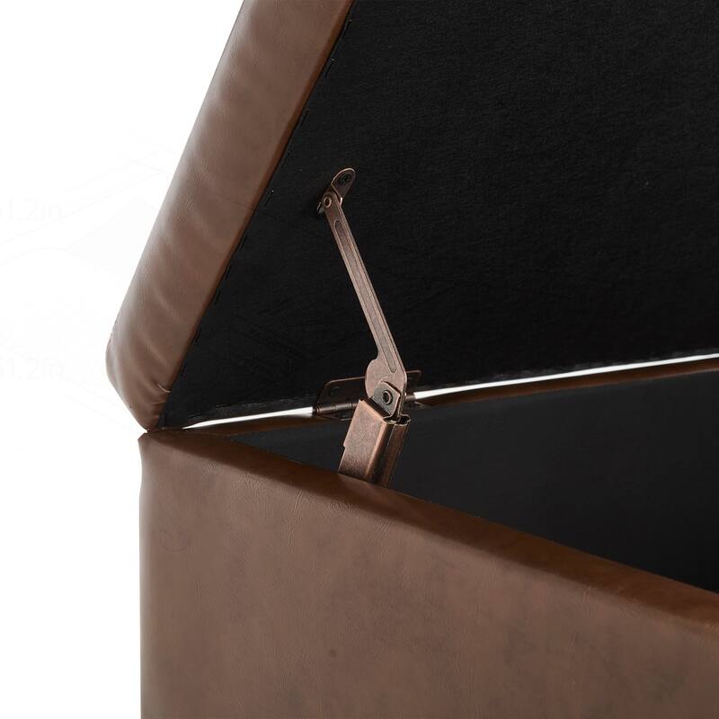 Versatile Mid-century Modern Storage Ottoman for Various Rooms