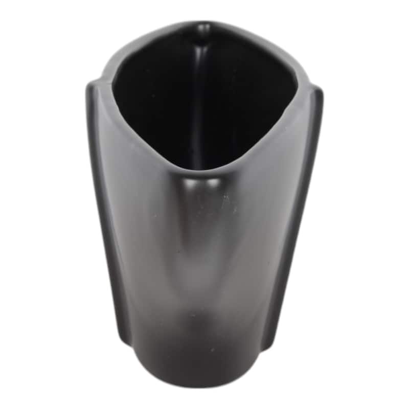 Ceramic Decorative Bowl Modern Decor Sculptural Design - 6" Black - 16" x 5" x 6"
