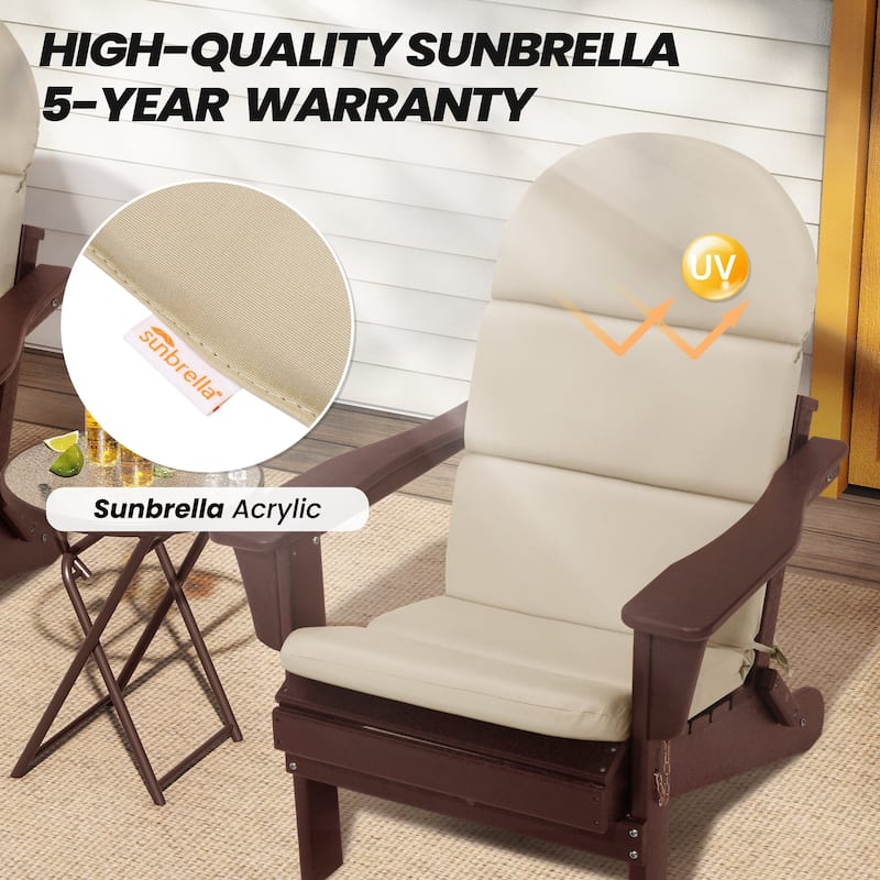 Outdoor Adirondack Chair Cushion Sunbrella Patio Chair Pad