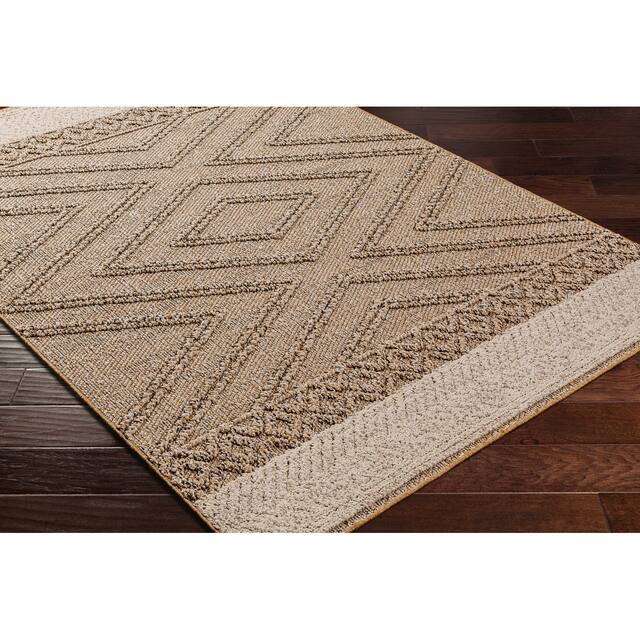 Sarasota Outdoor Safe Farmhouse Netural Area Rug