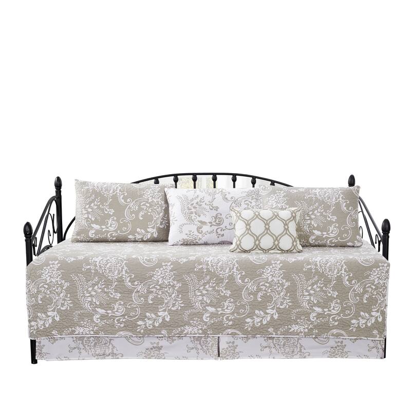 Serenta 6 Piece Cotton Blend Daybed Bedspread Coverlet Set - 75" x 39"