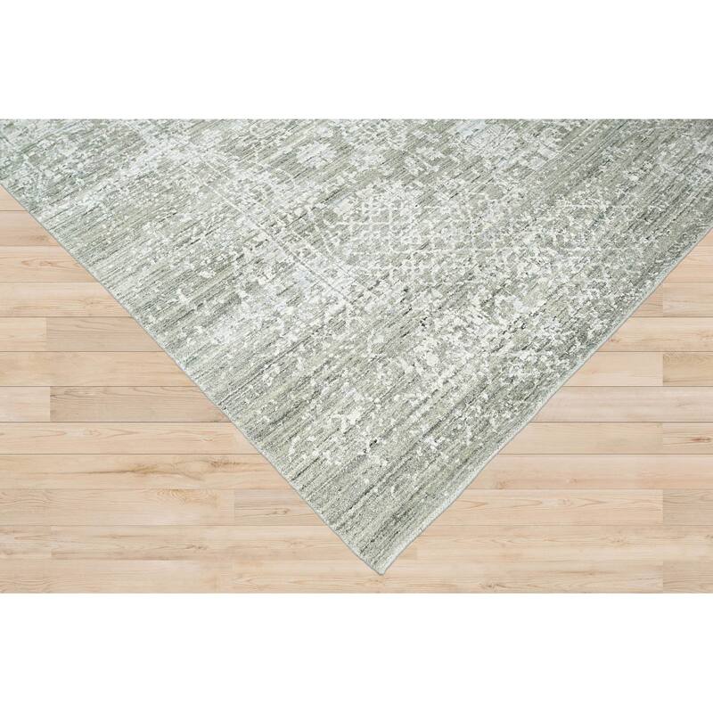 Hand Knotted 100% Wool Modern & Contemporary Oriental Area Rug Gray - 8' 8'' x 11' 4''