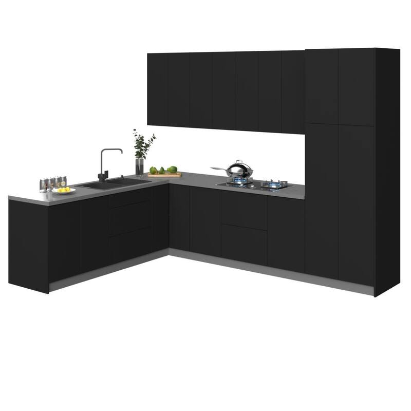 Kitchen Harmony Collection Black Color Base Size 8x10Ft Wide - 126x96 - Black
