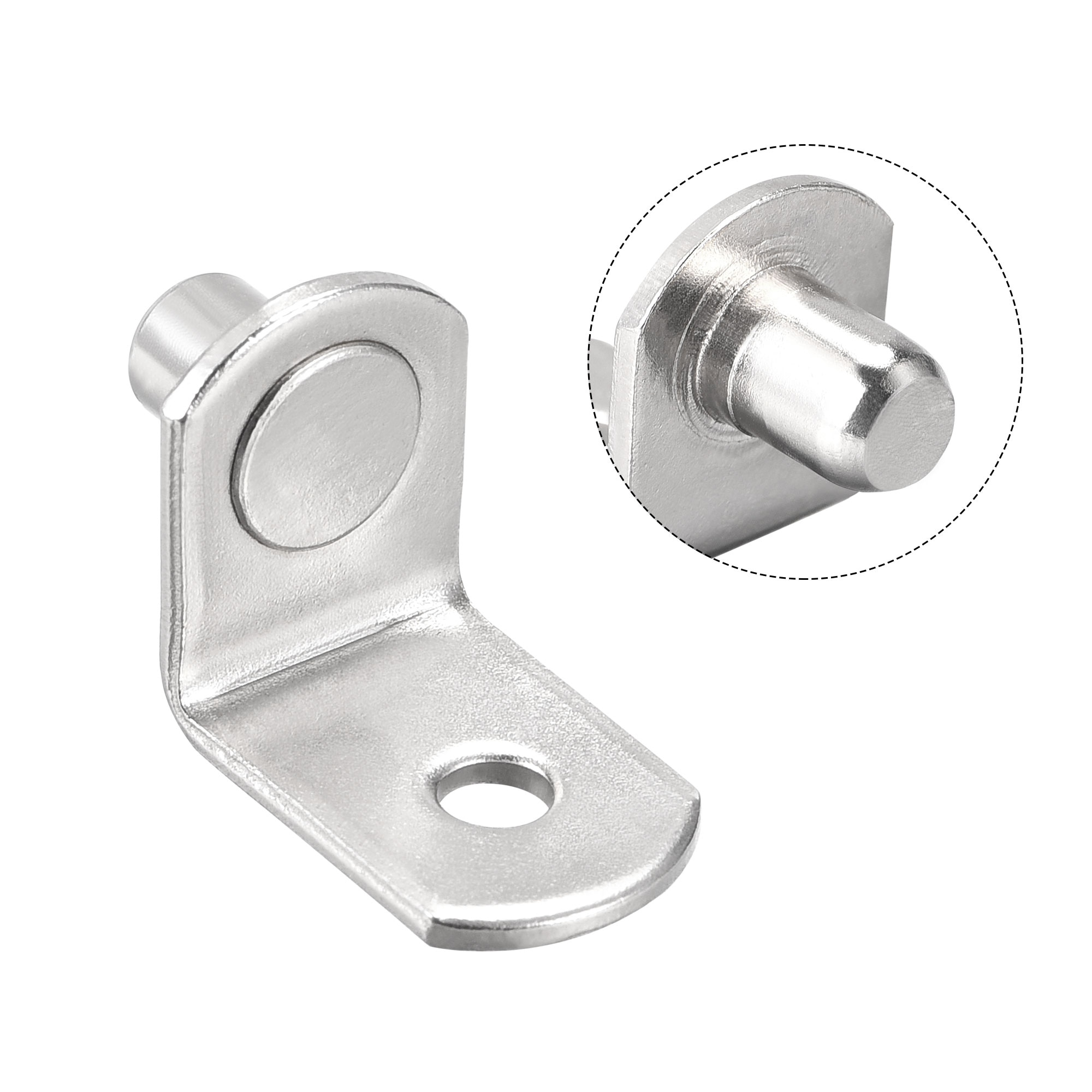 Shelf Support Peg 3 Styles 5mm 6mm 7mm Pin with Hole Silver Tone 60pcs -  Silver Tone - Bed Bath & Beyond - 33874979