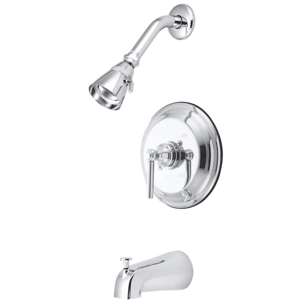 Kingston Brass Elinvar Tub and Shower Trim Package with 1.8 GPM Multi