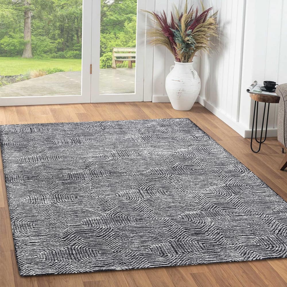 George Towne Living Melissa Luxury Handmade Abstract Wool Area Rug