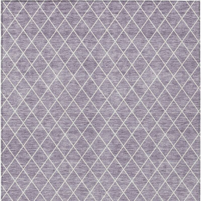 HomeRoots Geometric Transitional Rectangle Outdoor Rug