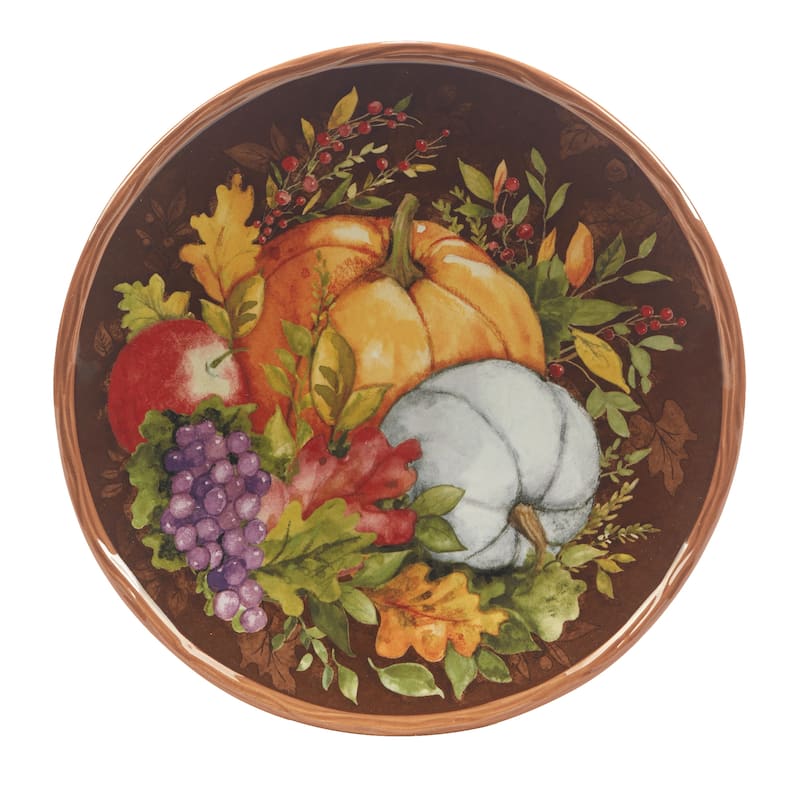 Certified International Harvest Blessings 8.5" Salad/Dessert Plate, Set of 4