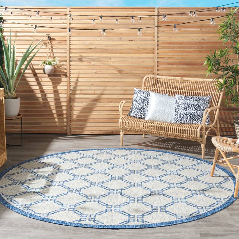 Nourison Garden Party Geometric Casual Indoor/Outdoor Area Rug