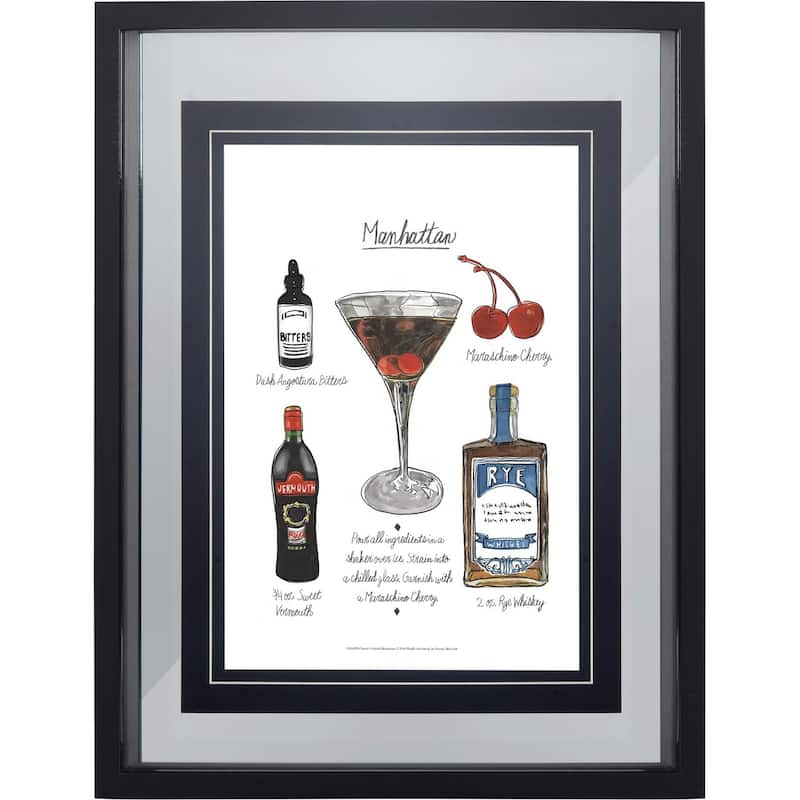 Classic Cocktail - Manhattan Framed Art Print