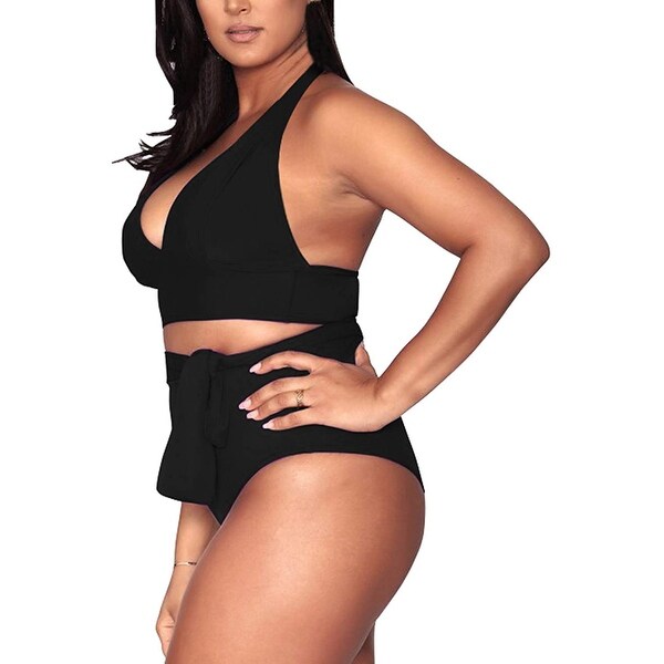 plus size halter top swimsuit