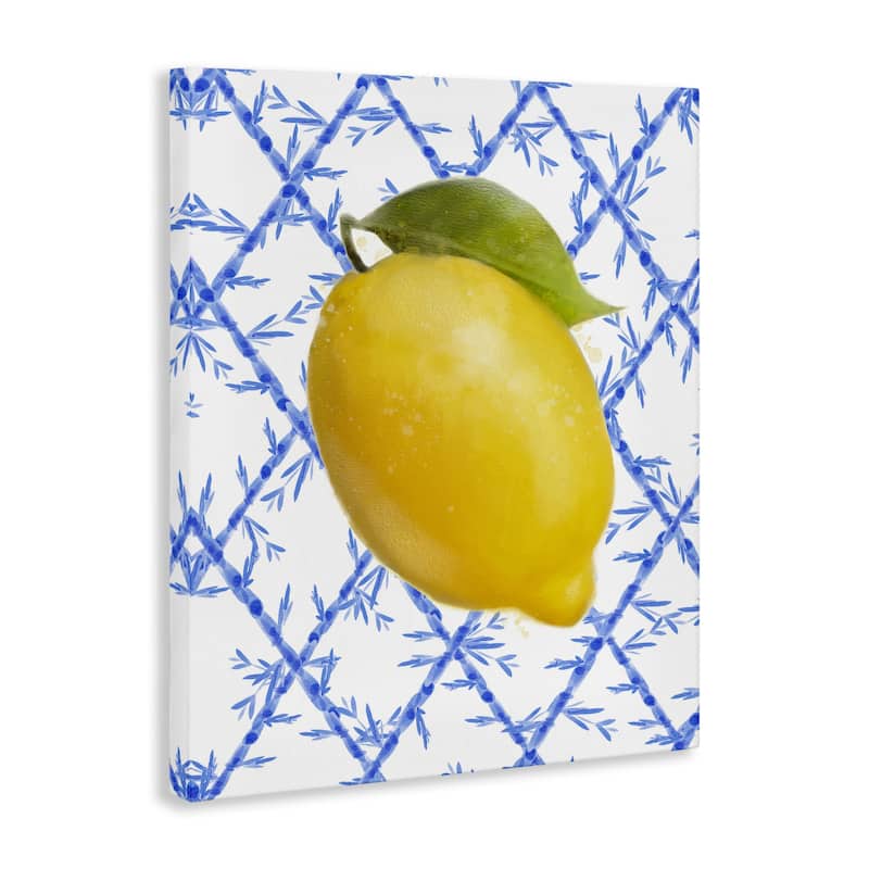 Stupell Lemon Over Bamboo Vines Canvas Wall Art Design By Matthew Piotrowicz