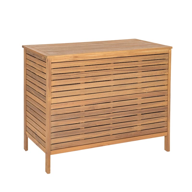 Christopher Knight Home - Cypress Outdoor/Indoor Acacia Wood Patio Storage Cabinet with Ventilated Slat Doors & Drawers