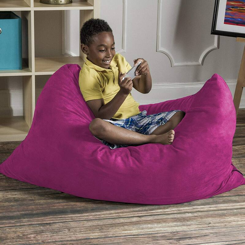 Microsuede Kids Bean Bag Pillow - 44" - Fuchsia Pink