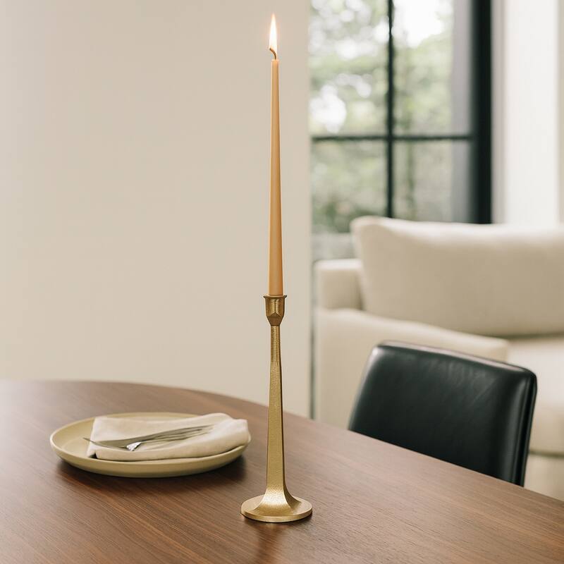 Metal Squared Off Taper Candle Holder