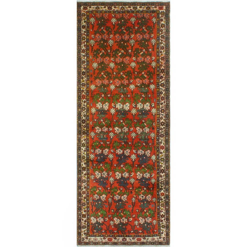 Noori Rug Fine Vintage Distressed Naya Rust/Ivory Runner - 3'6" x 9'9"