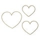 preview thumbnail 1 of 3, Bedtime Originals Rainbow Hearts Gold Metallic Hanging Nursery Wall Decor
