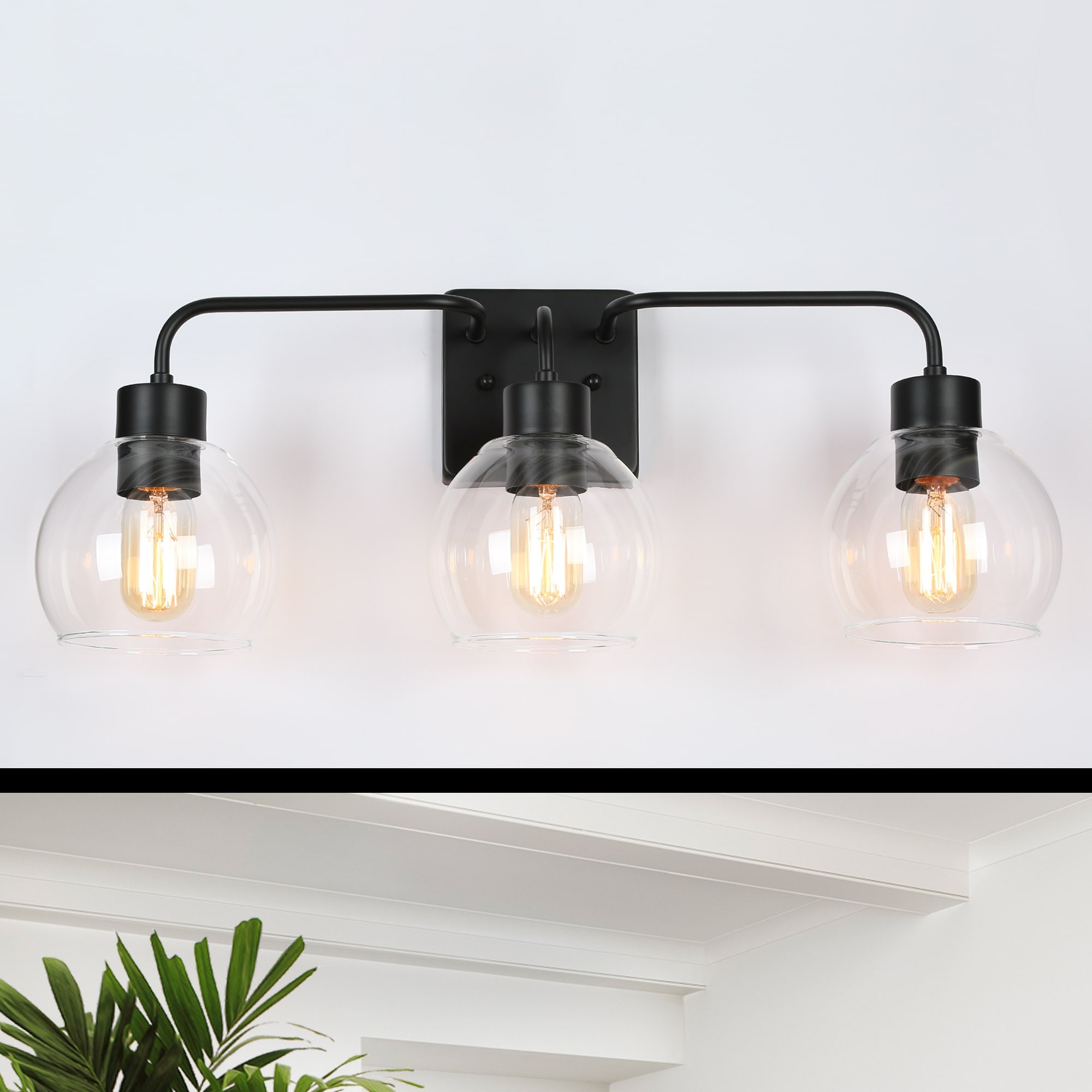 Marsie Modern 4Light Dimmable Vanity LIghts Linear Wall Sconces Seeded