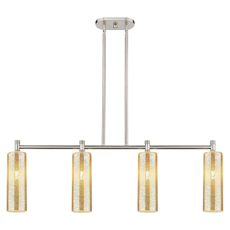 Innovations Lighting 434-4I-G434-12ME Crown Point 4 Light 44" Wide - Satin Nickel