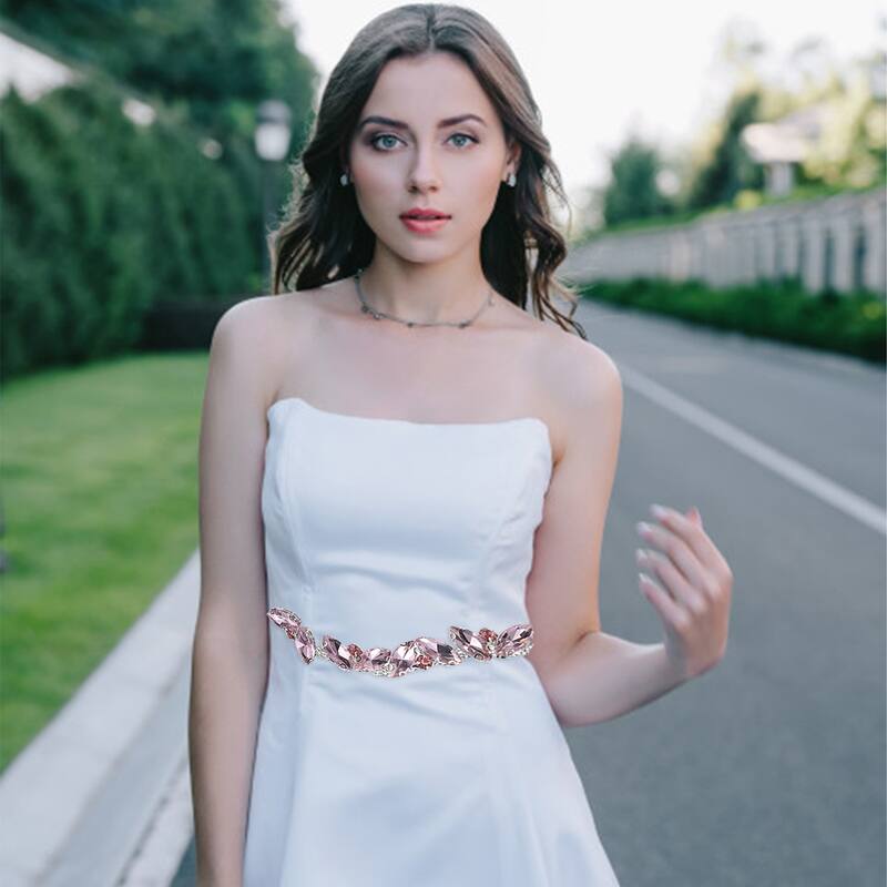 1 Yard Rhinestone Chain Trim, 10mm Shiny Crystal Chain Applique