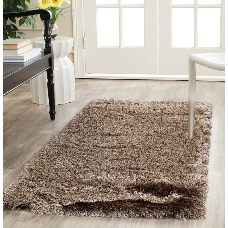 SAFAVIEH Handmade Paris Shag Danara 2.5-inch Thick Rug - 2'3" x 6' Runner - Sable