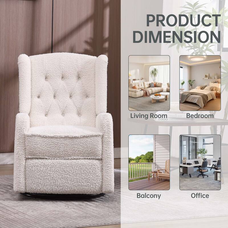 360 Degree Swivel Rocking Recliner Chair