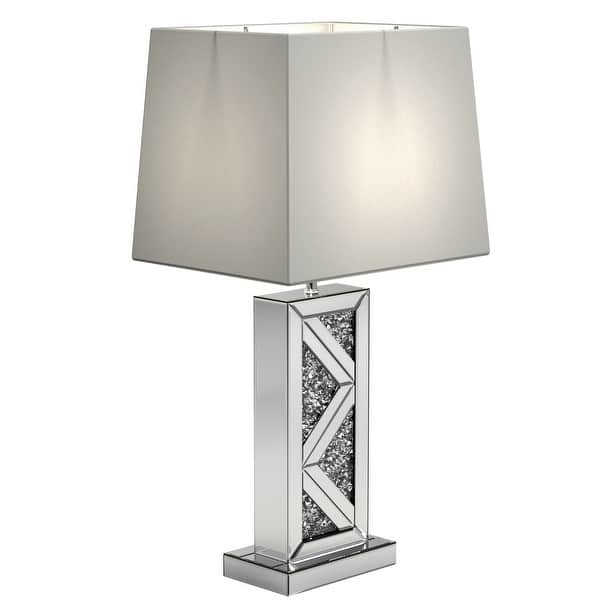 Glamorous Modern Crystal Designed Mirrored Table Lamp On Sale Bed